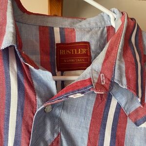 Vintage Rustler X Long Tails Pearl Snap Shirt